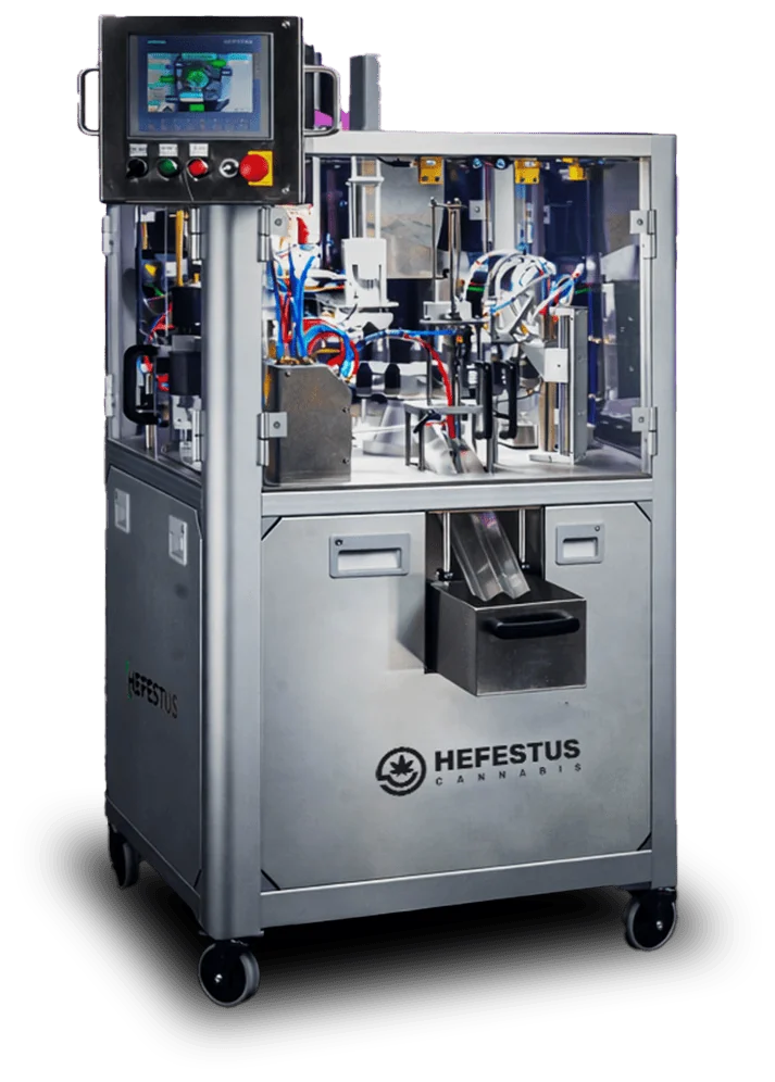 The AuraX pre-roll machine